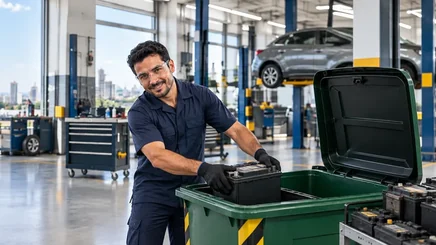 Descarte de bateria automotiva