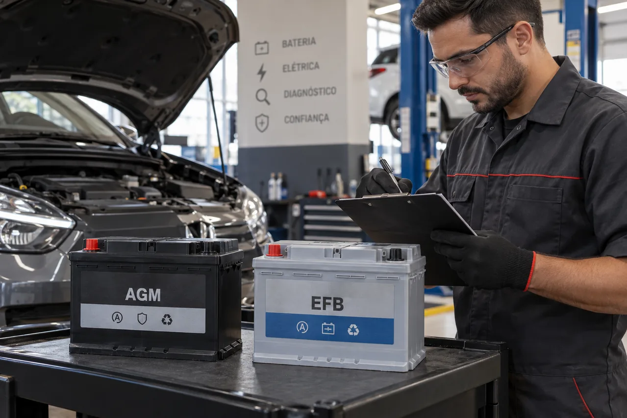 Avaliação de baterias AGM e EFB para sistema Start-Stop