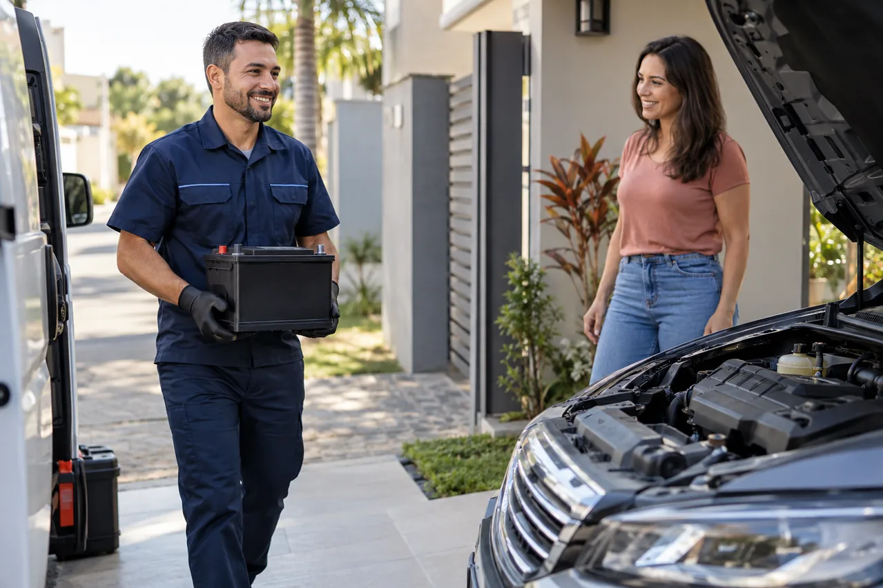 Entrega de bateria automotiva em domicílio em Sorocaba