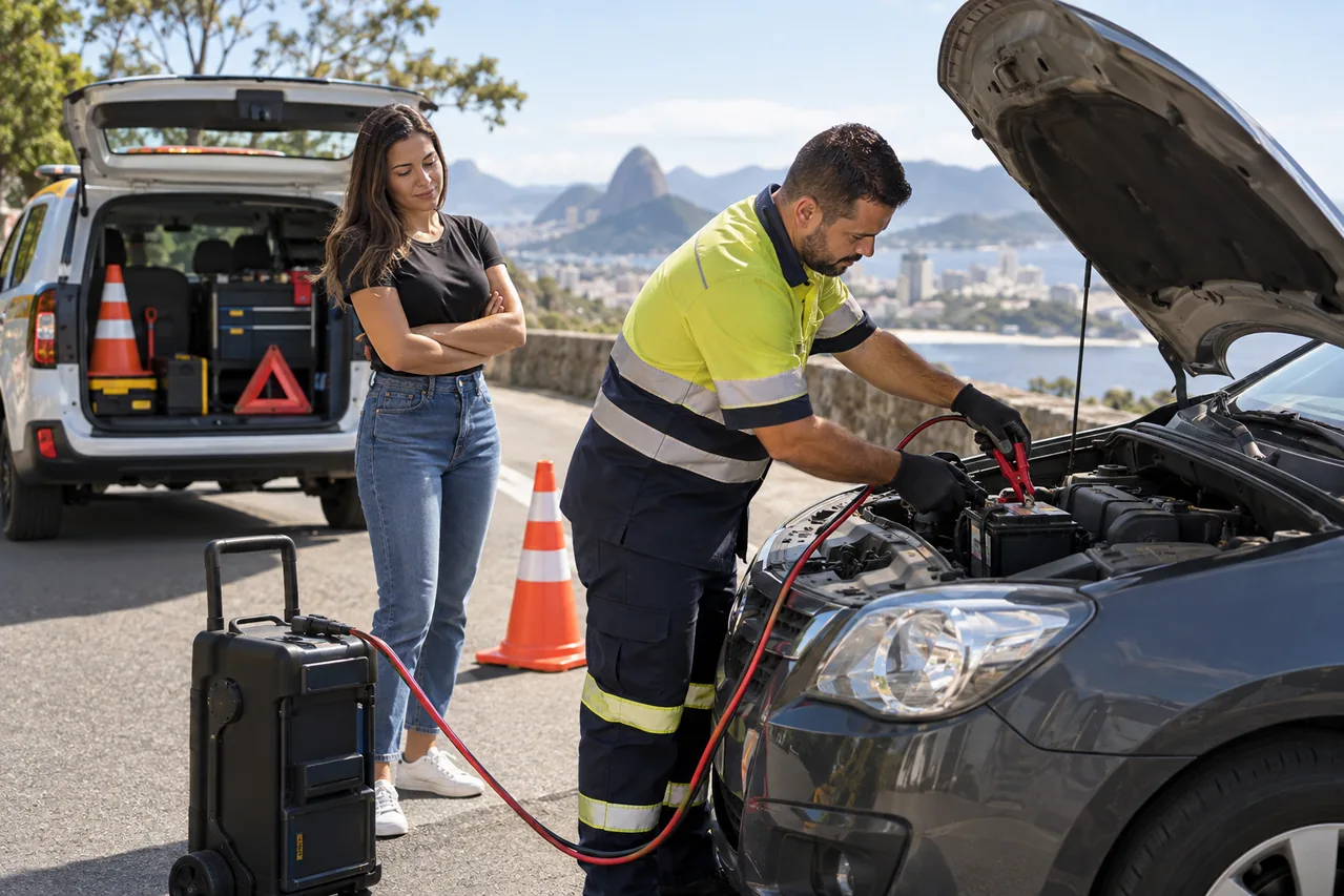 Socorro para carro com bateria descarregada em Sorocaba