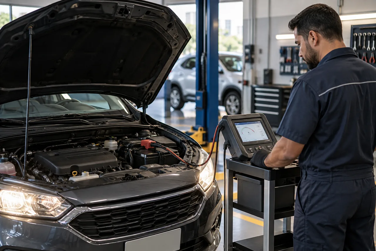 Análise do sistema de carga automotivo em oficina