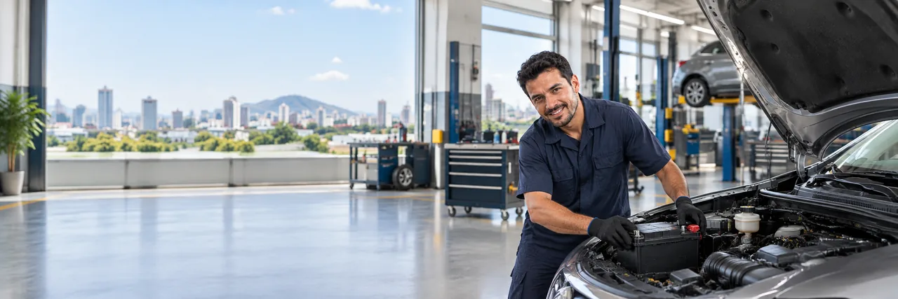 Troca de bateria automotiva